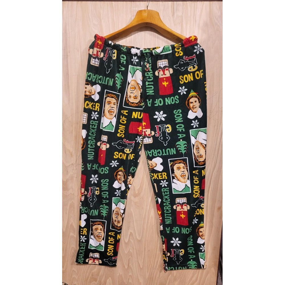 Mens Christmas Buddy The Elf Lounge Sleep Pants Size XL.